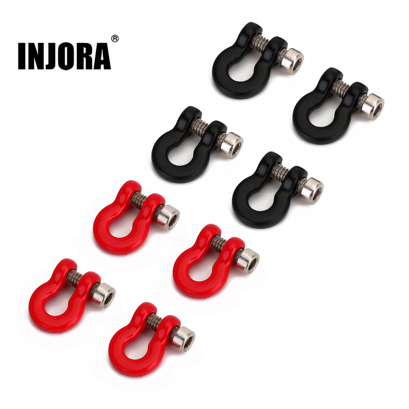 Rc Tire Foam Insert - INJORA 4PCS 7*10mm Metal Bumper D-ring
