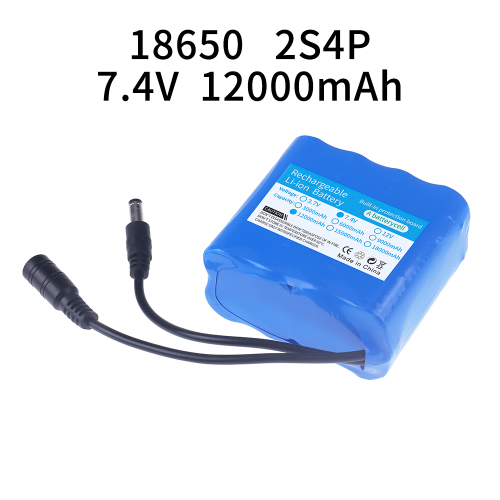 2S4P 18650 Lithium Battery 7.4 - Rc Hobby Light ulasan dan harga