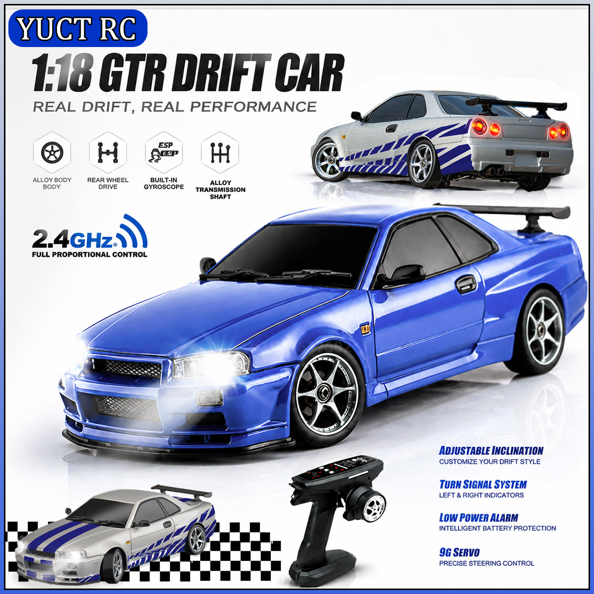 LDRC LD1899 1/18 RC Drift Car  - Rc Hobby Drift Car ulasan dan harga
