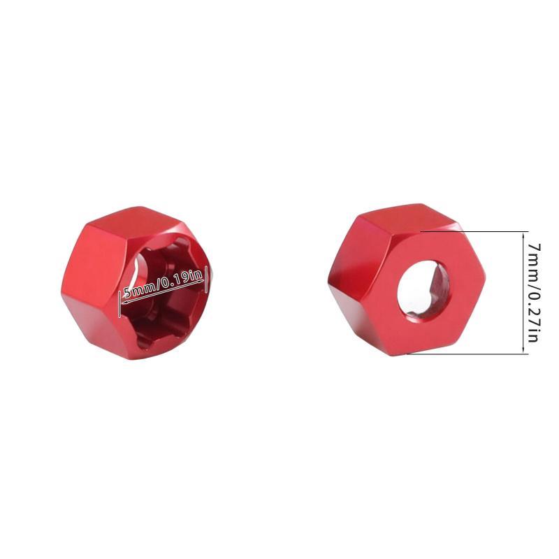 4Pcs 5mm To 7mm Hex Wheel Hub  - Wheel Hex Adapter ulasan dan harga