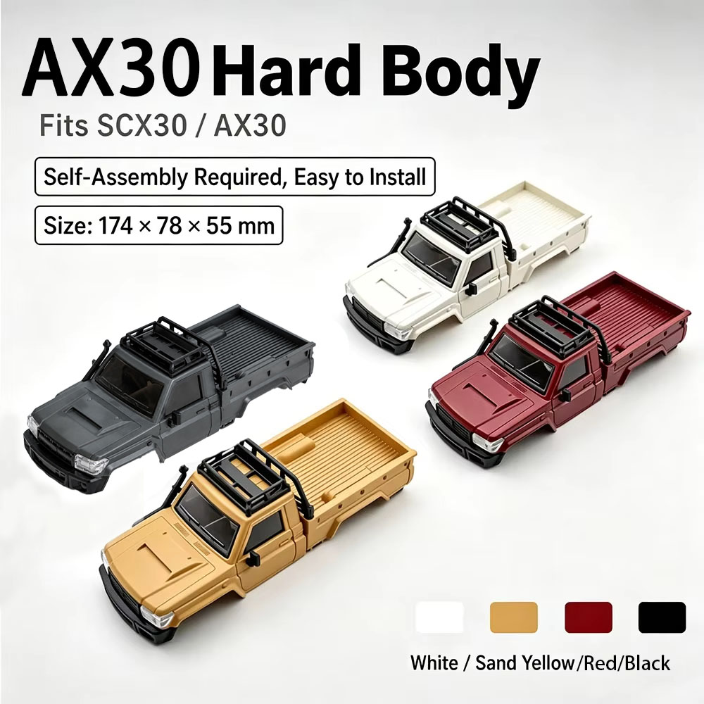 AX30 Pickup Hard Body Shell Fo - Rc Hobby Grade Truck ulasan dan harga