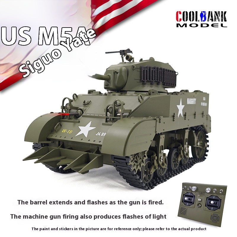 1:16 Rc Tank Usa Stuart M5a1 L - Rc Hobby Light ulasan dan harga