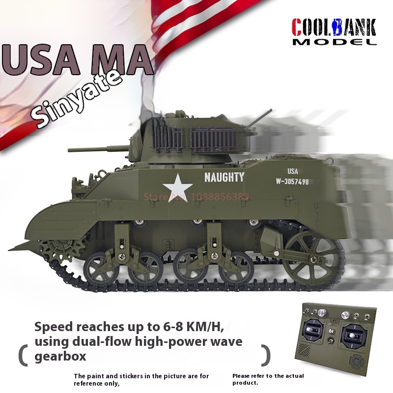 1:16 Rc Tank Usa Stuart M5a1 L - Rc Hobby Light ulasan dan harga