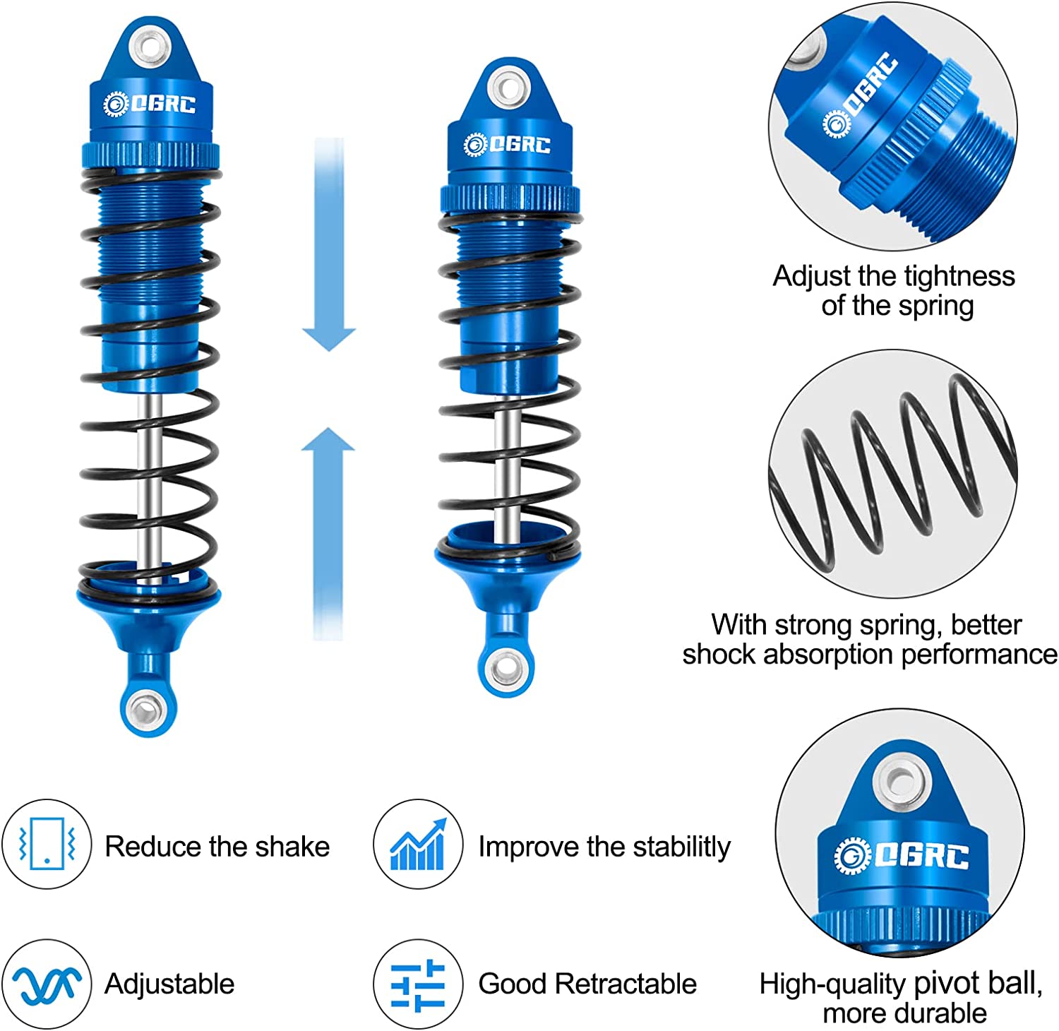 Esilun RC Oil Shock Absorber D - Wheel Hex Adapter ulasan dan harga