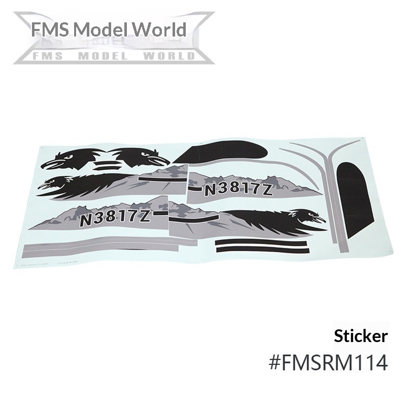 FMS RC Plane Decals For 1700mm - Rc Hobby Vehicles ulasan dan harga