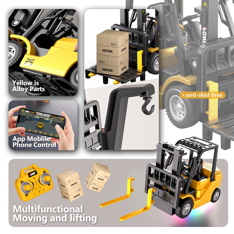 1:64 Mini Remote Control Forkl - Rc Excavator Hydraulic ulasan dan harga