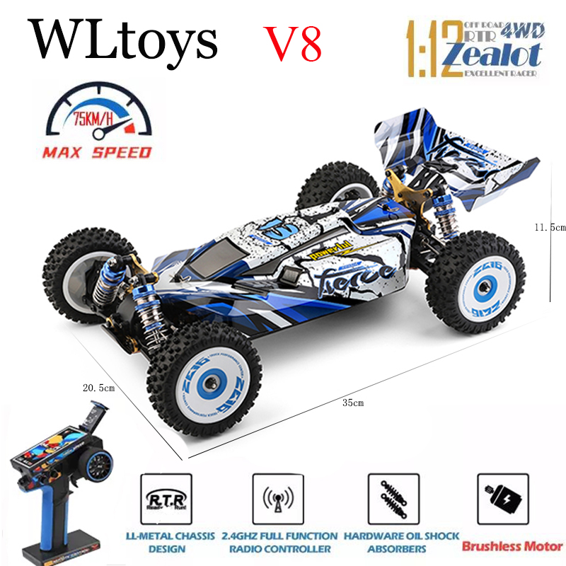 WLtoys 124017 124007 75KM/H  R - Rc Hobby Drift Car ulasan dan harga