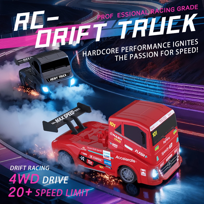 1:24 4WD RC Drift Truck with L - Rc Hobby Drift Car ulasan dan harga