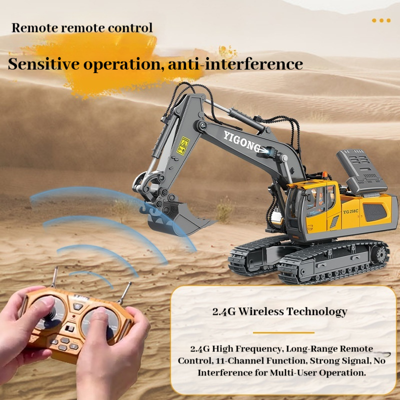 YIGONG Alloy Remote Control En - Rc Excavator Hydraulic ulasan dan harga