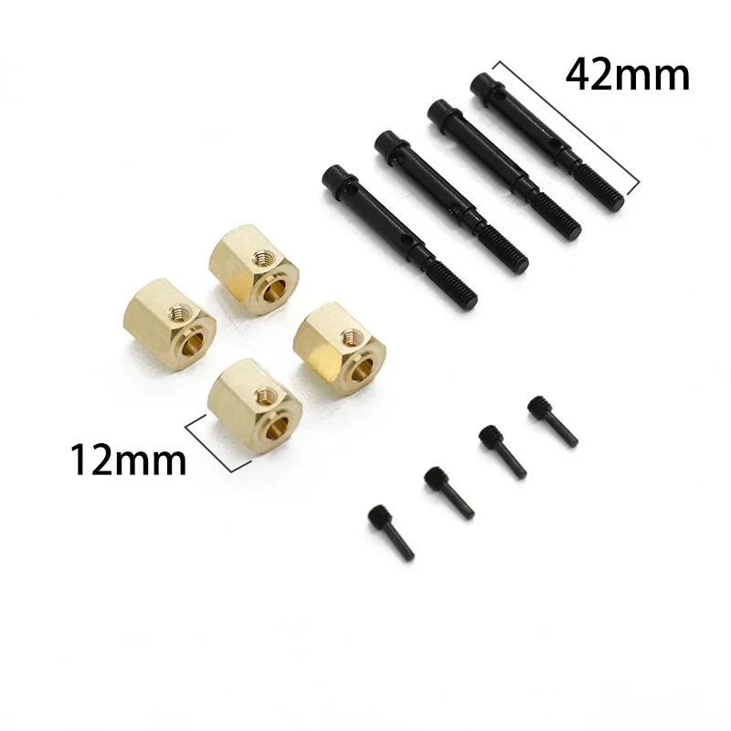 4PCS Brass 12mm Wheel Hex Exte - Wheel Hex Adapter ulasan dan harga